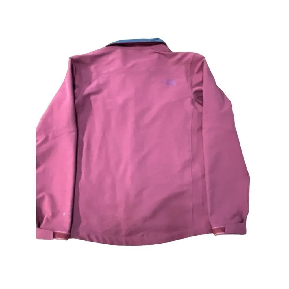The north face softshell lightweight fast dry rdt zip up maroon burgundy jacket